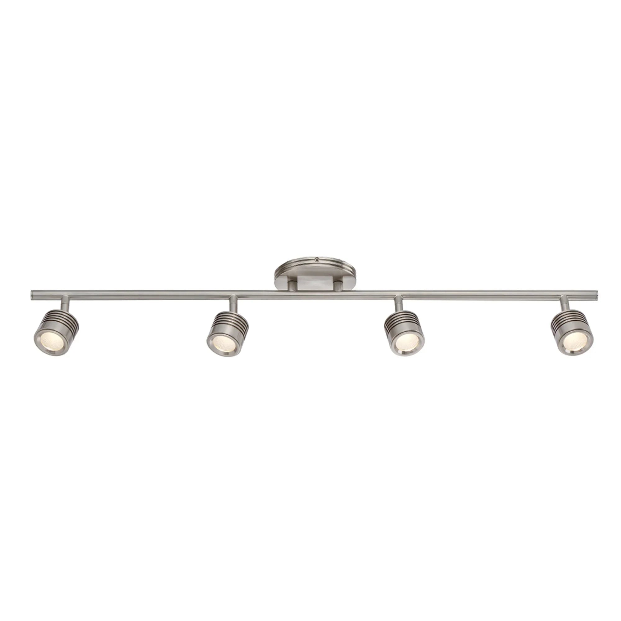 Vector 34" LED Fixed Rail, Ceiling and Wall Mount, Brushed Nickel Finish - Bees Lighting