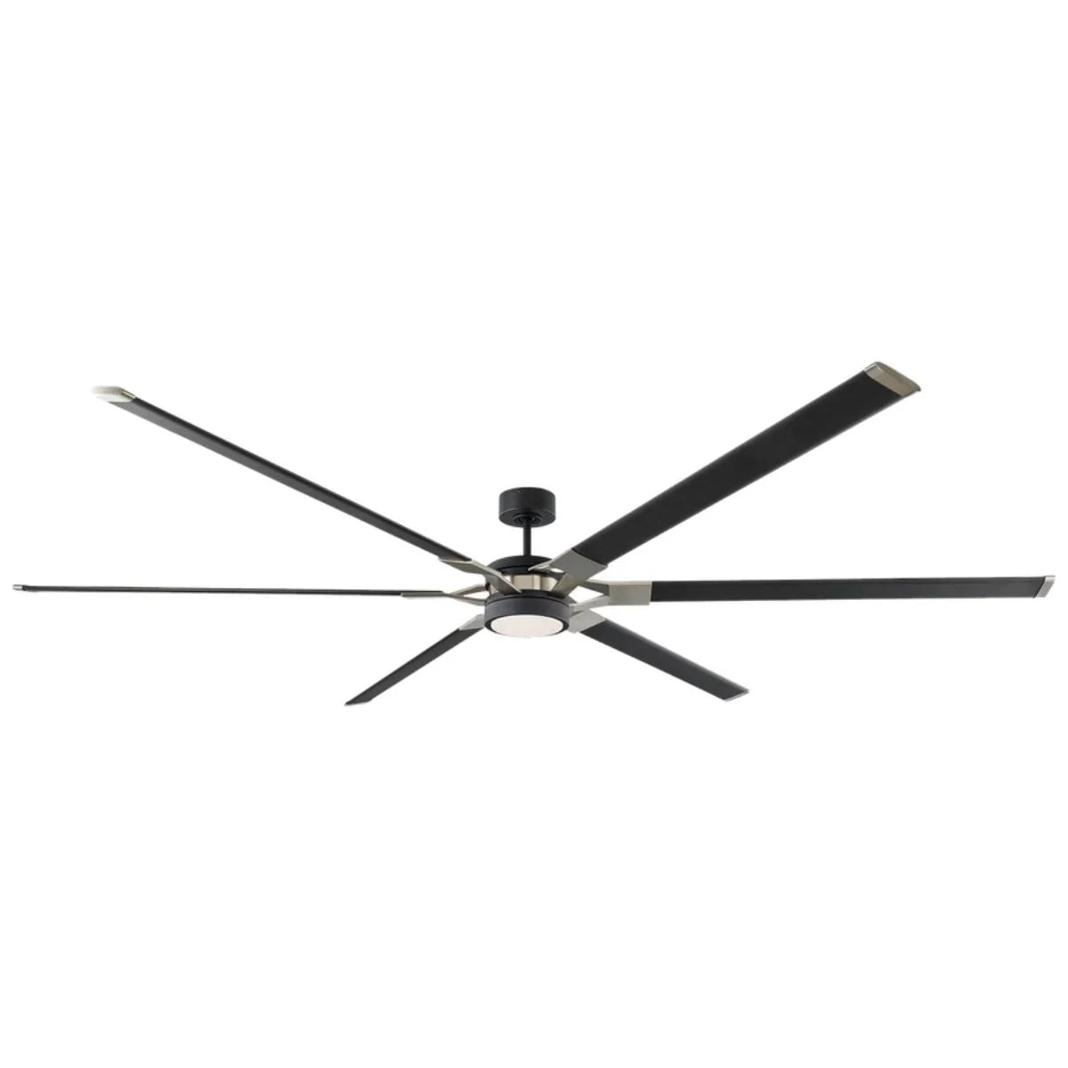 Loft 96 Inch Midnight Black Large LED Ceiling Fan with Remote - Bees Lighting