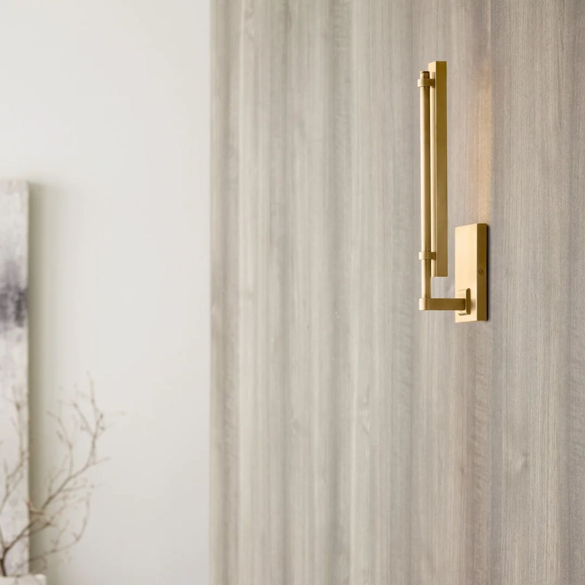 Kal 13 in. LED Armed Sconce 120V Brass finish - Bees Lighting