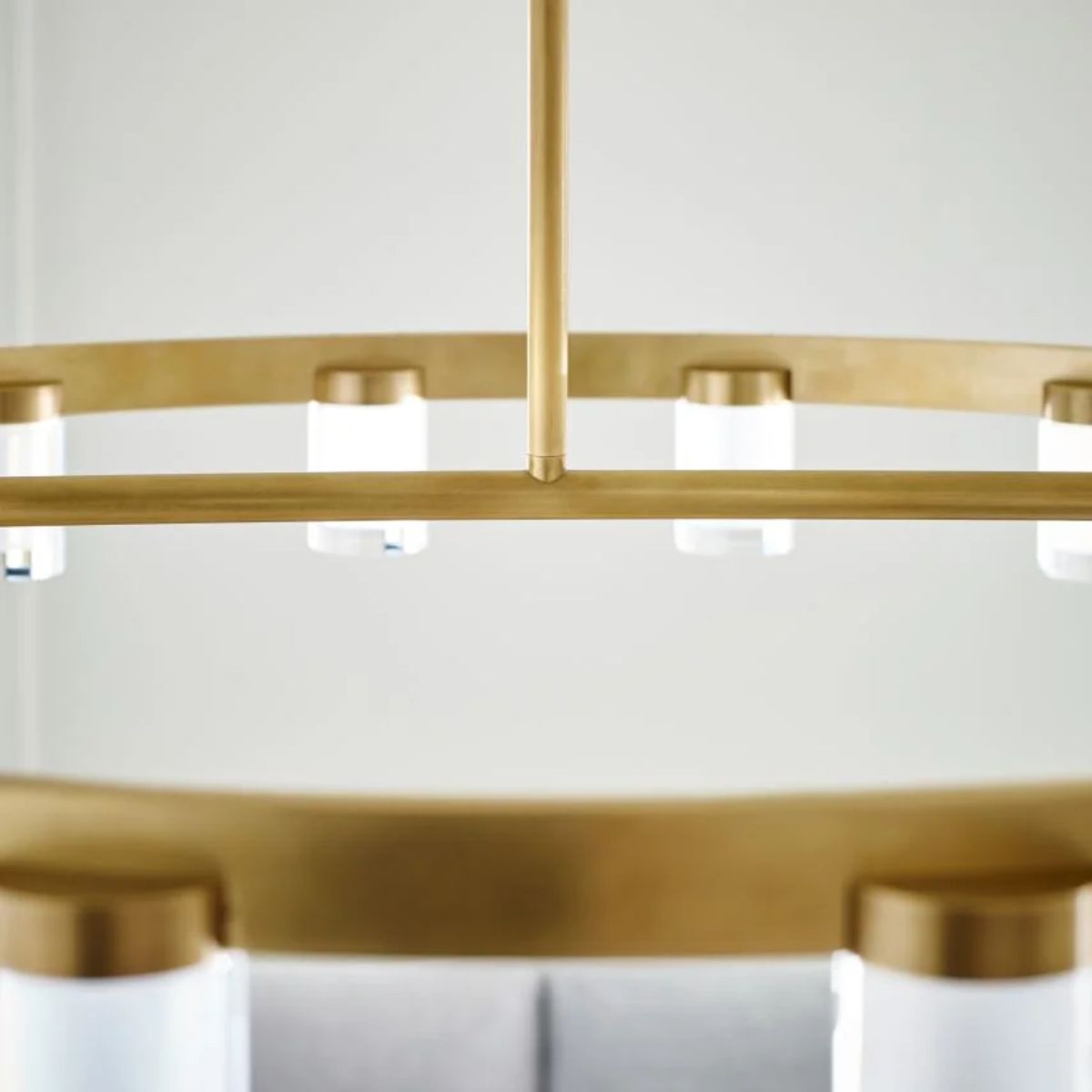 Esfera 44 in. 16 Lights LED Chandelier Natural Brass Finish - Bees Lighting