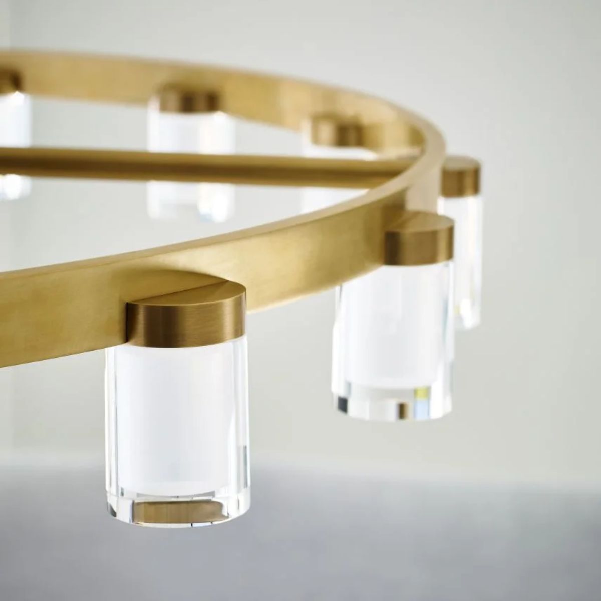 Esfera 44 in. 16 Lights LED Chandelier Natural Brass Finish - Bees Lighting