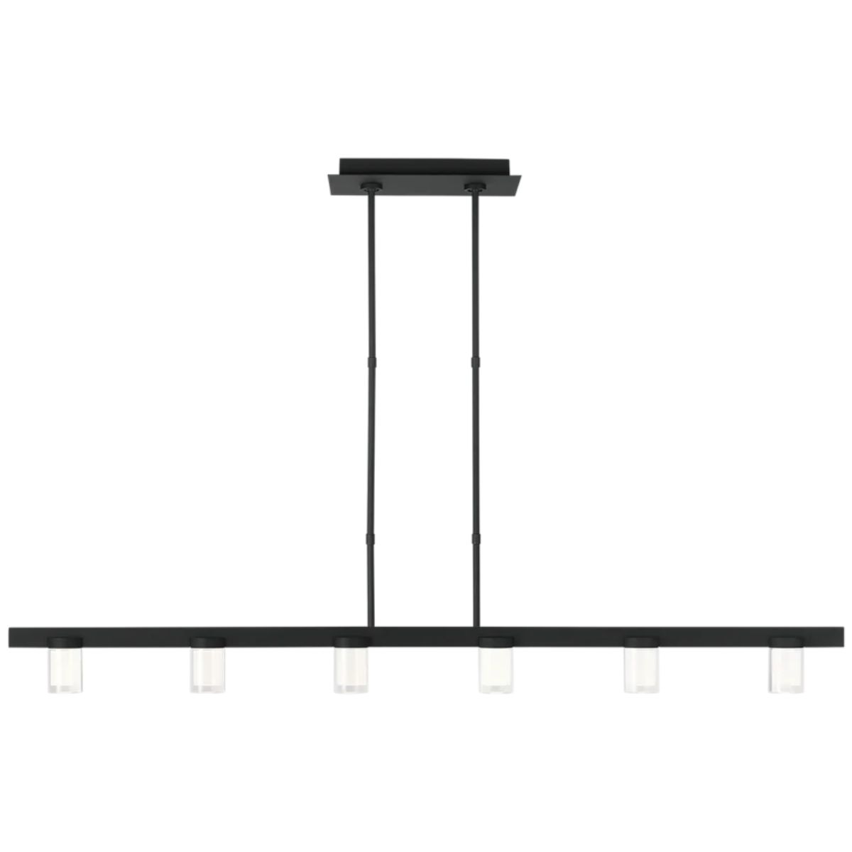 Esfera 60 in. 6 Lights LED Chandelier Black Finish - Bees Lighting