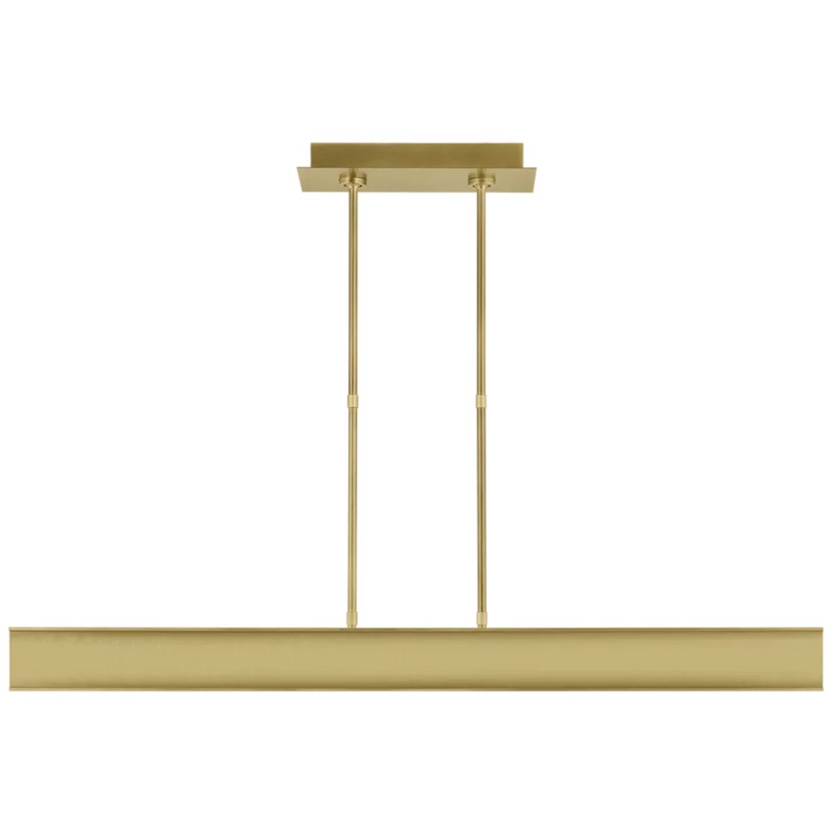 I-Beam 47 in. Linear LED Chandelier Brass Finish - Bees Lighting
