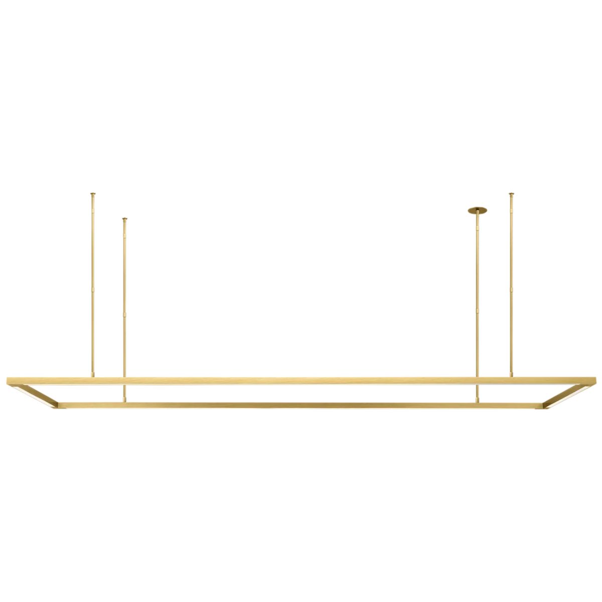 Stagger Halo 84 in. LED Pendant Light Brass finish - Bees Lighting
