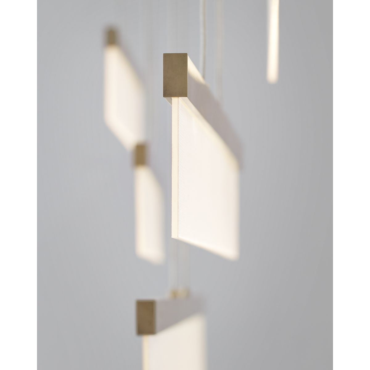 Sweep 59 in. 5 Lights LED Chandelier Brass Finish - Bees Lighting