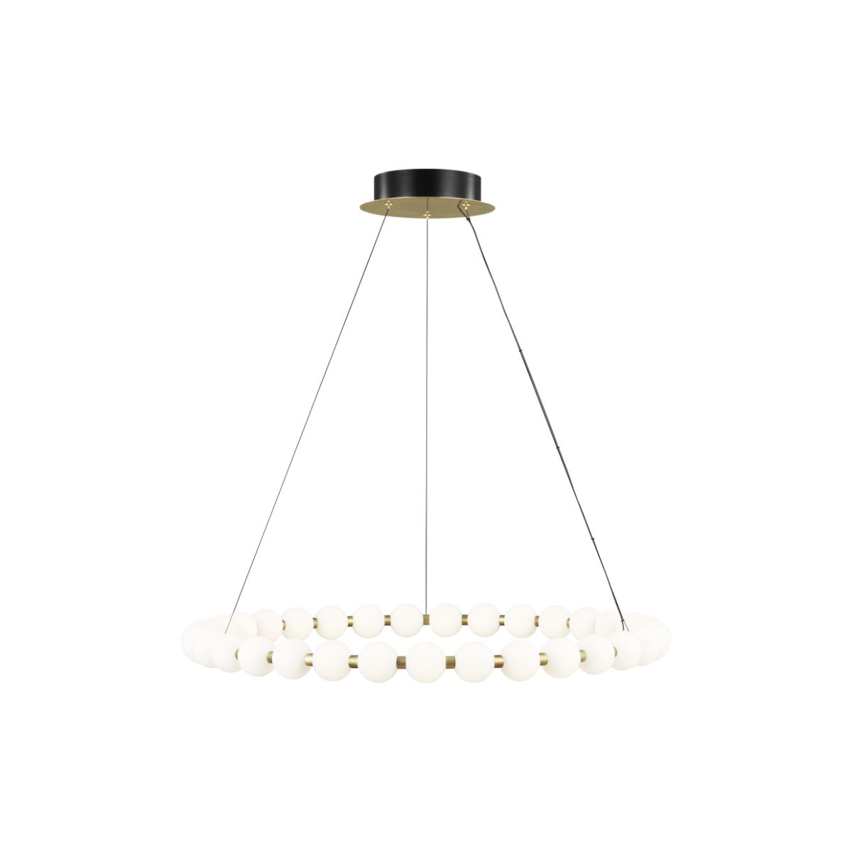 Orbet 36 in. LED Chandelier Brass Finish - Bees Lighting