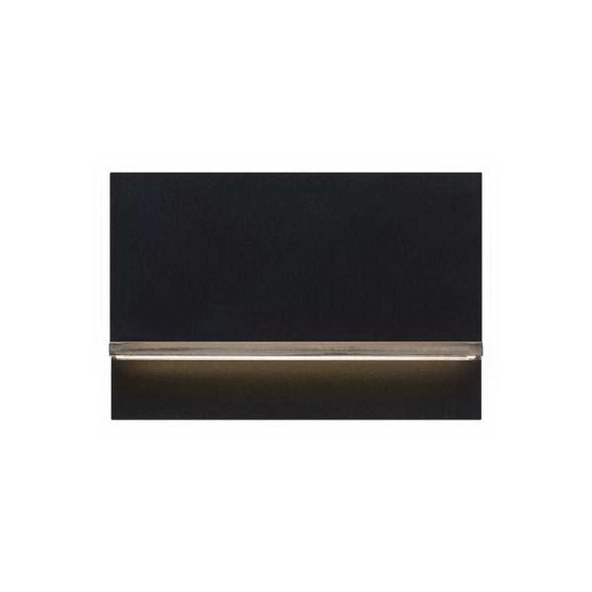 Wend 6 In. LED Outdoor Wall Sconce 120V Black Finish - Bees Lighting