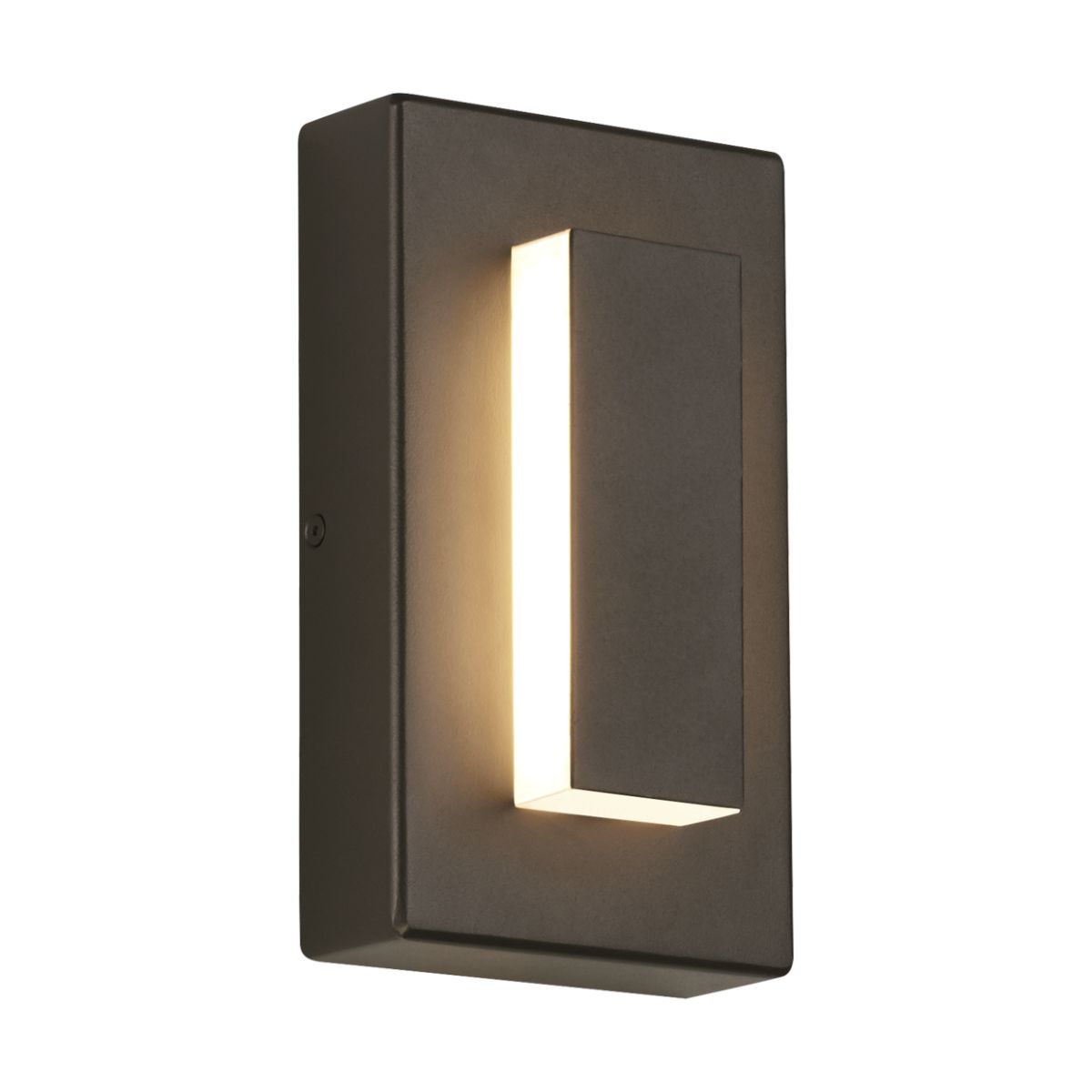 Aspen 8 In. LED Oudoor Wall Sconce 390 Lm 3000K Bronze Finish - Bees Lighting