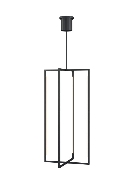 Kenway 11 in. LED Pendant Light Black Finish - Bees Lighting