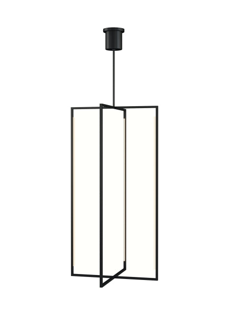 Kenway 28 in. LED Pendant Light Black Finish - Bees Lighting