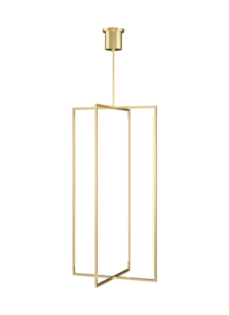 Kenway 28 in. LED Pendant Light Brass Finish - Bees Lighting
