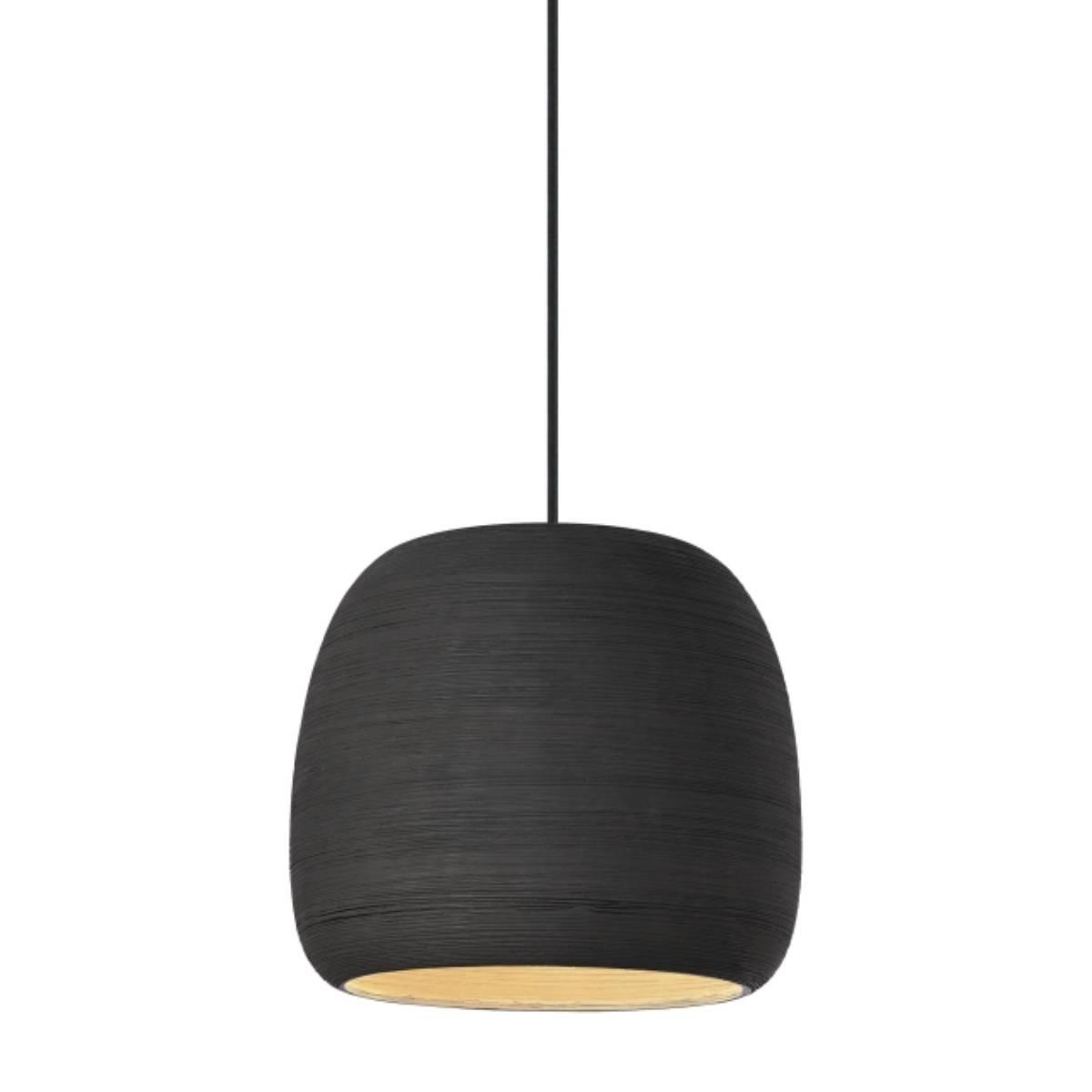 Karam Small 12 in. Pendant Light Black Finish - Bees Lighting