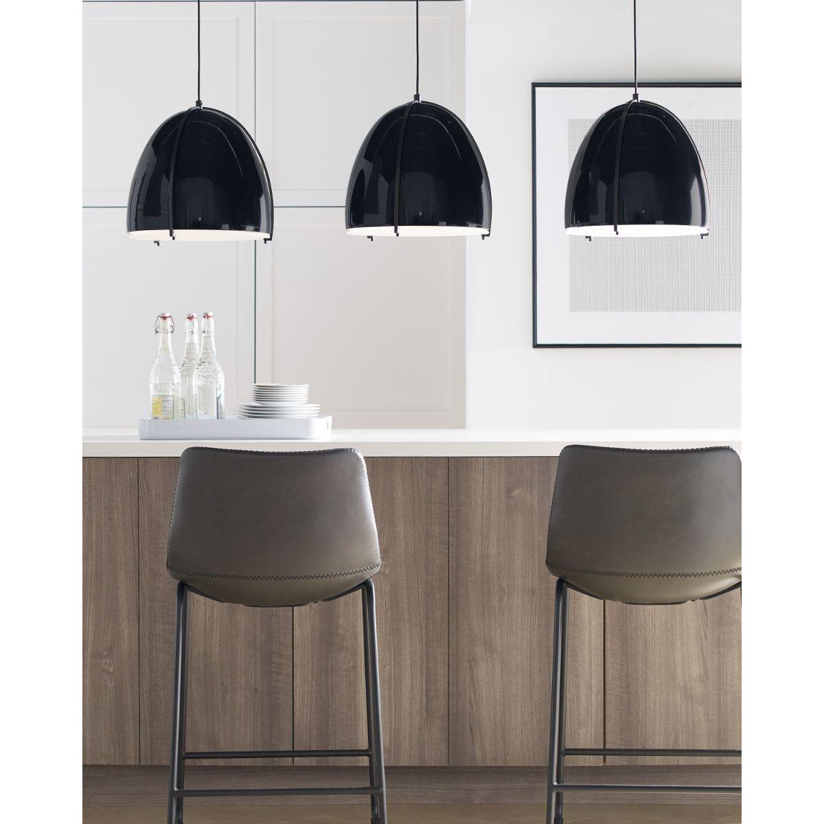 Paravo 15 in. Pendant Light Black Finish - Bees Lighting