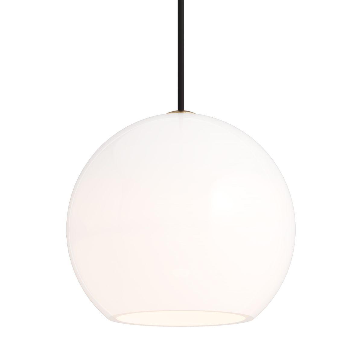 Sedona Medium 8 in. Pendant Light White Aged Brass Finish - Bees Lighting