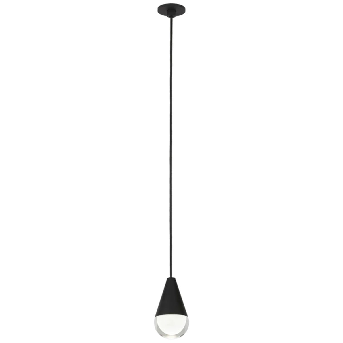 Cupola 5 in. LED Pendant Light Black finish - Bees Lighting