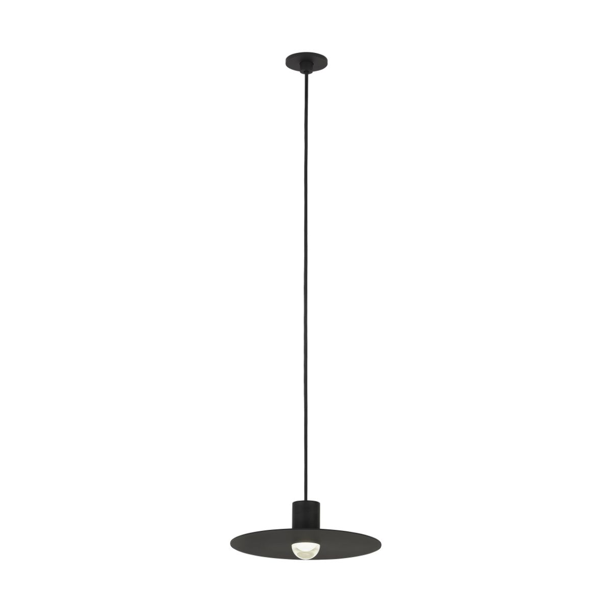 EAVES 8 in. LED Pendant Light Black Finish - Bees Lighting