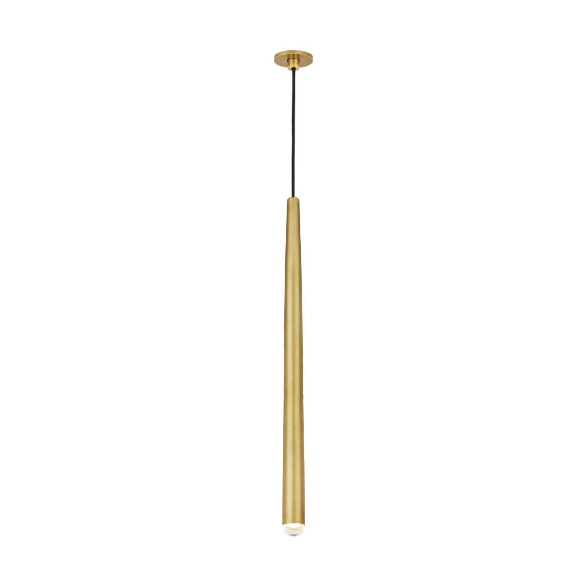 Pylon 19 in. LED Pendant Light Natural Brass Finish - Bees Lighting