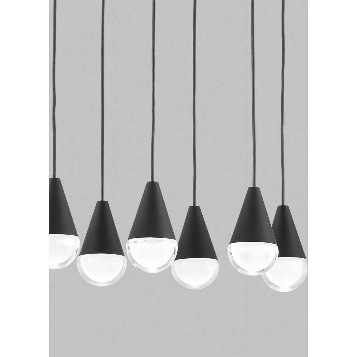 CUPOLA 47 in. 18 Lights LED Chandelier 120V Black Finish - Bees Lighting