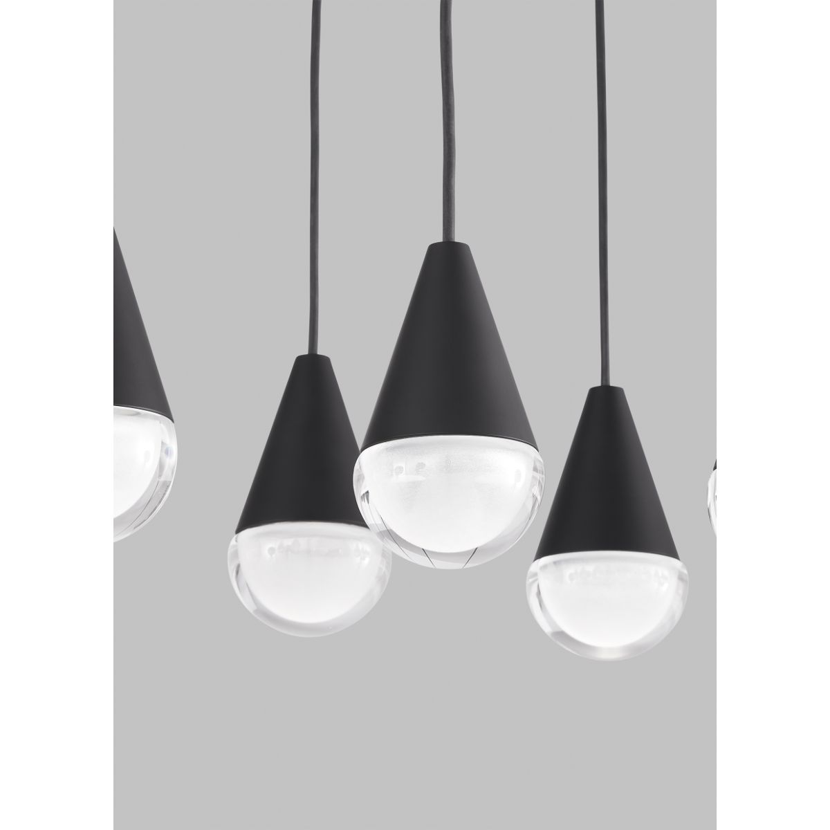CUPOLA 47 in. 18 Lights LED Chandelier 120V Black Finish - Bees Lighting