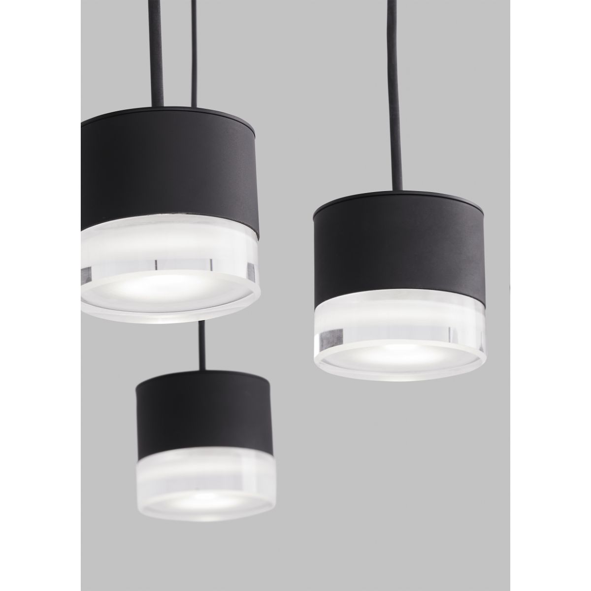 Gable 45 in. 18 Lights LED Chandelier 120V Black Finish - Bees Lighting