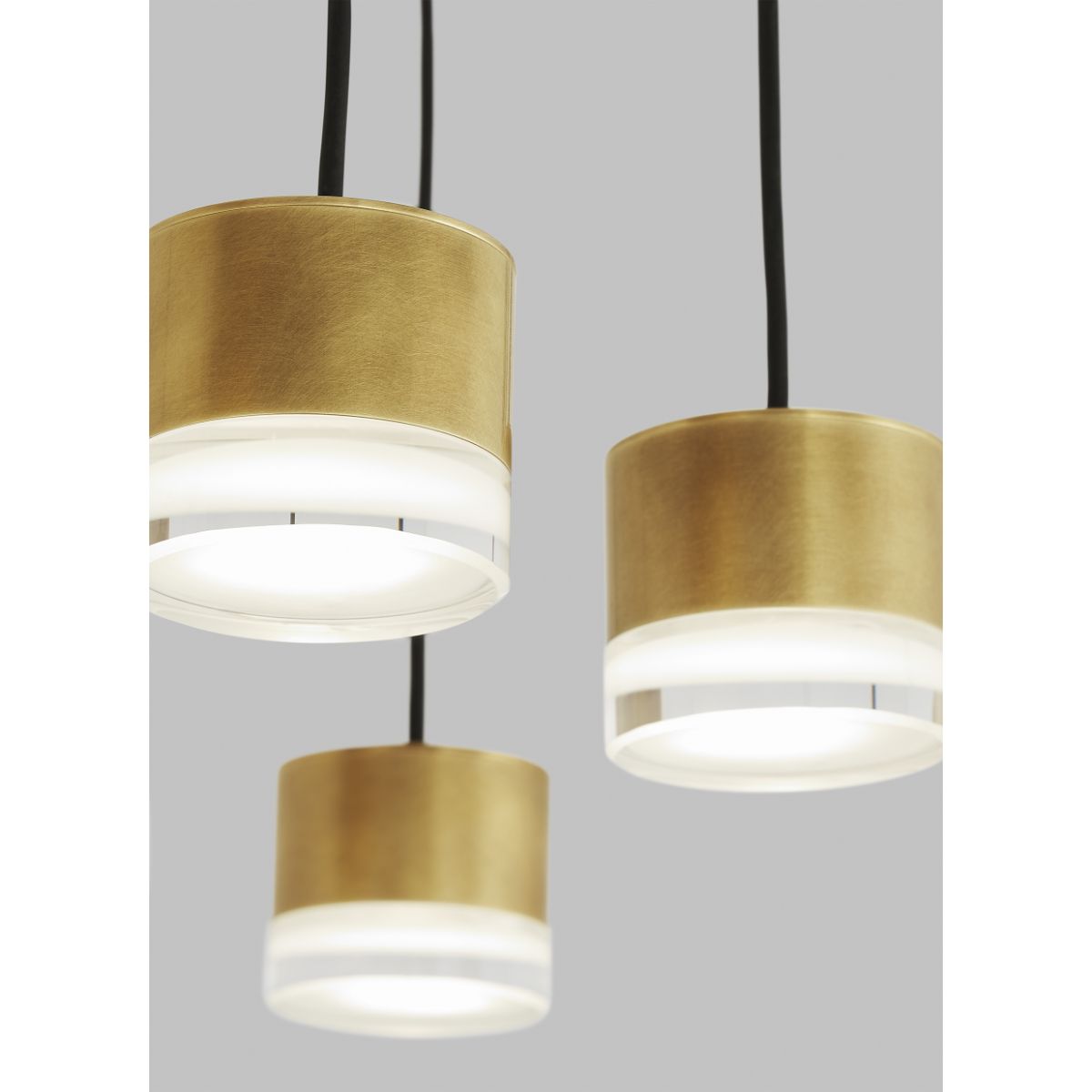 Gable 45 in. 18 Lights LED Chandelier 120V Natural Brass Finish - Bees Lighting