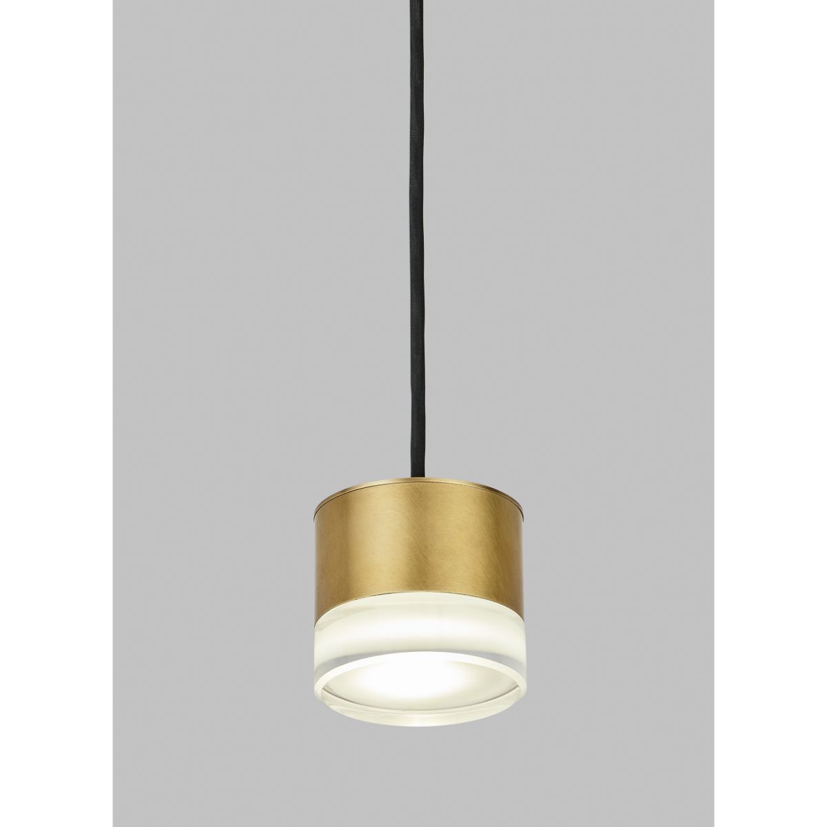 Gable 3 in. LED Pendant Light 120-277V Natural Brass Finish - Bees Lighting