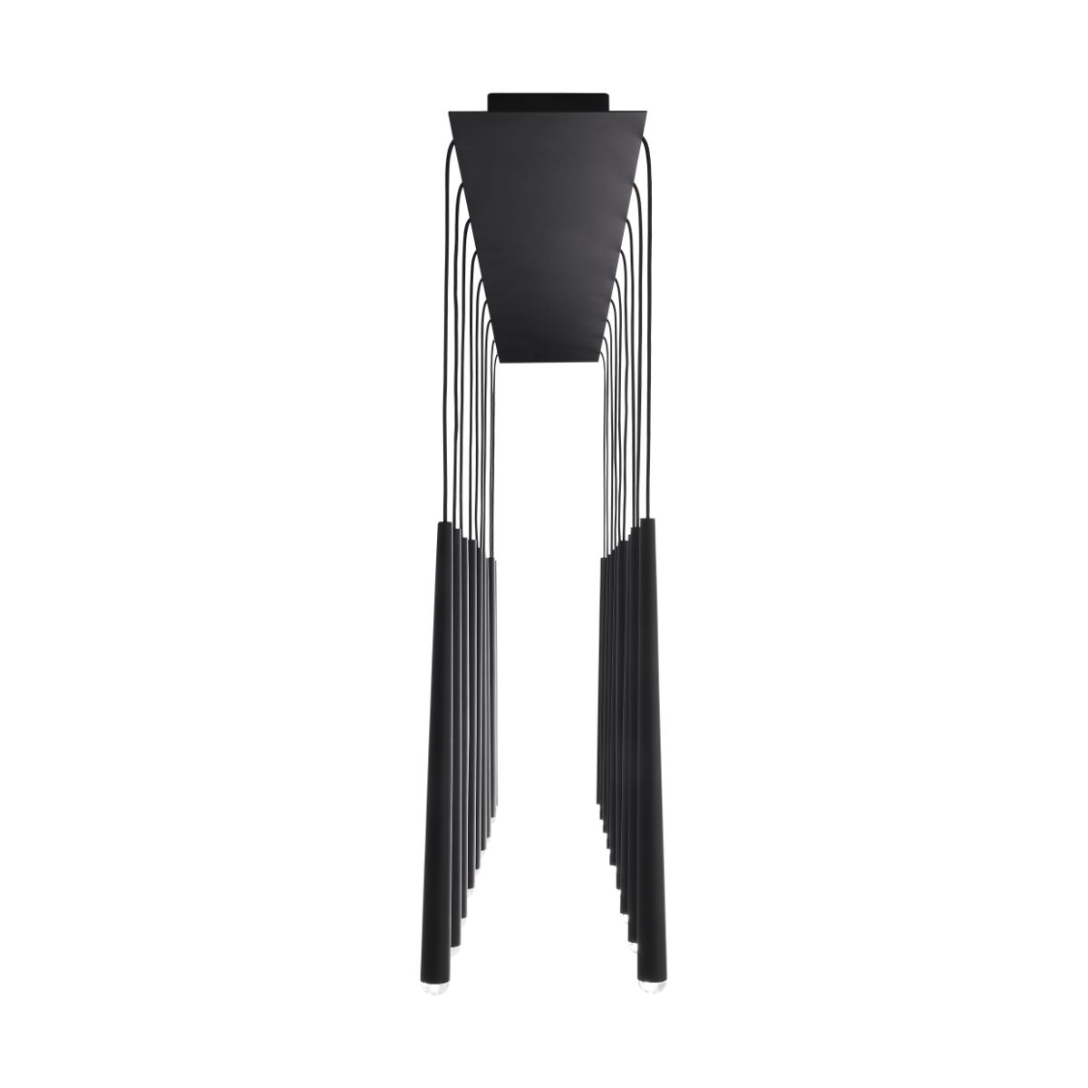 Pylon 43 in. 18 Lights LED Chandelier 120V Black Finish - Bees Lighting
