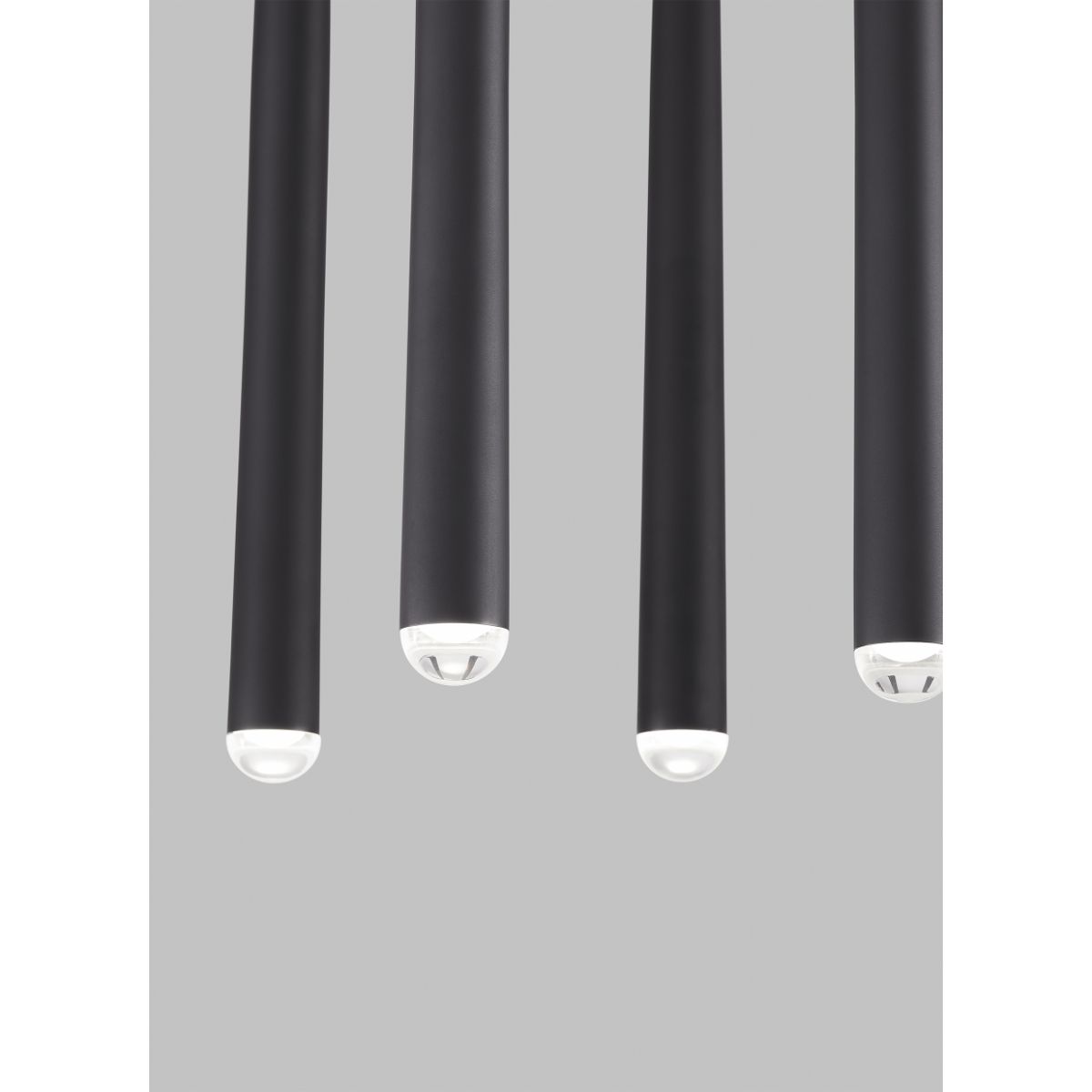 Pylon 43 in. 18 Lights LED Chandelier 120V Black Finish - Bees Lighting