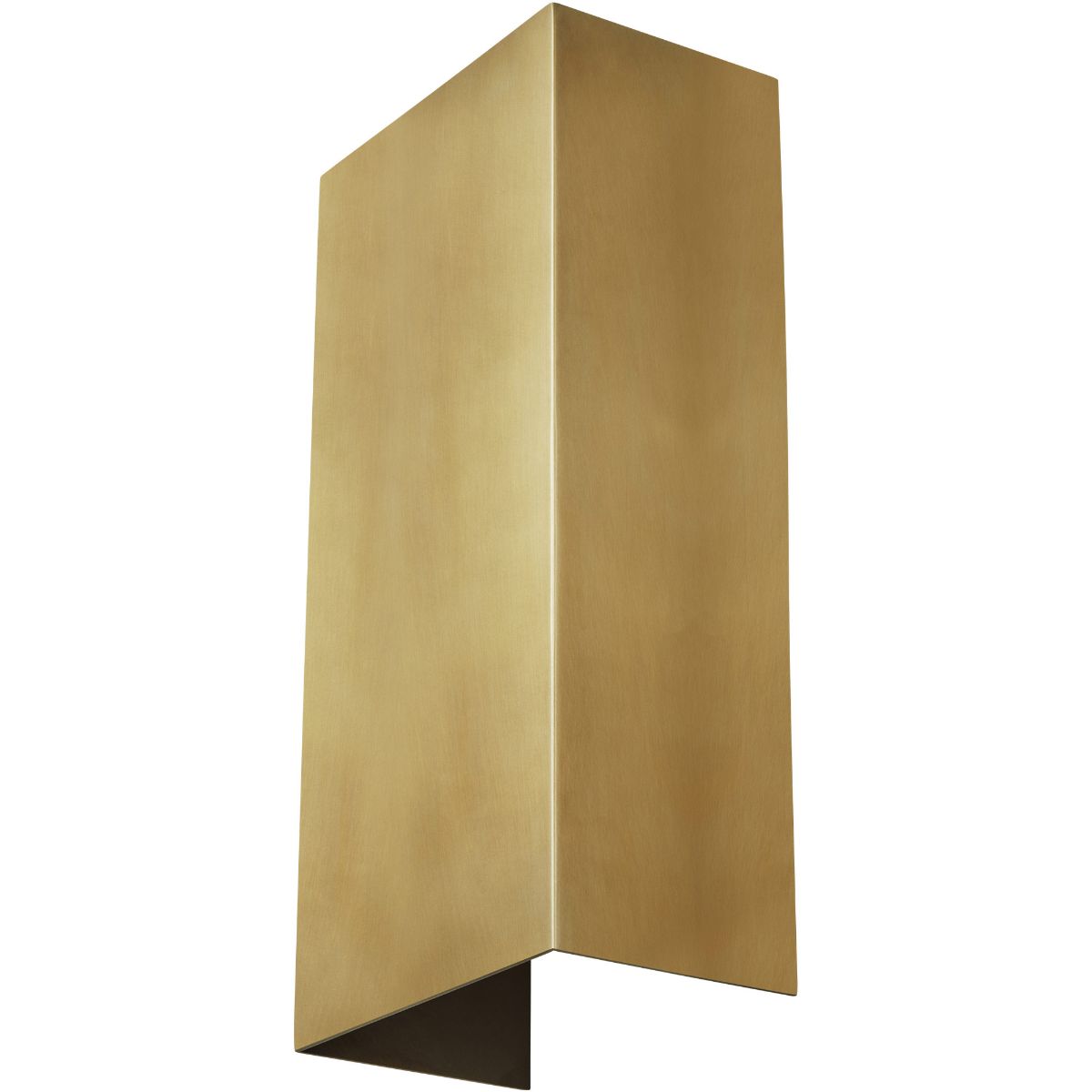 Brompton 13 in. LED Wall Sconce Natural Brass finish - Bees Lighting