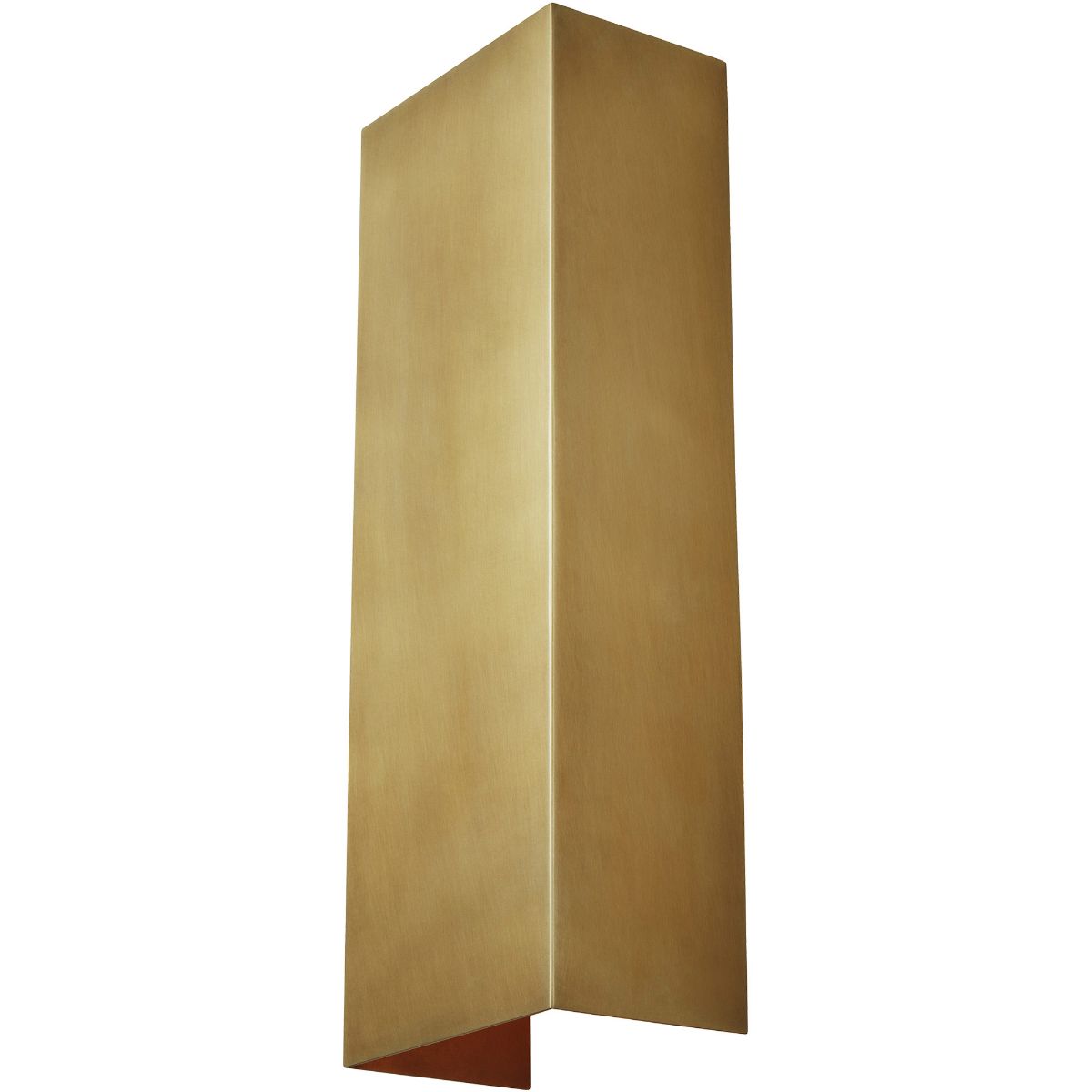 Brompton 17 in. LED Wall Sconce Natural Brass finish - Bees Lighting