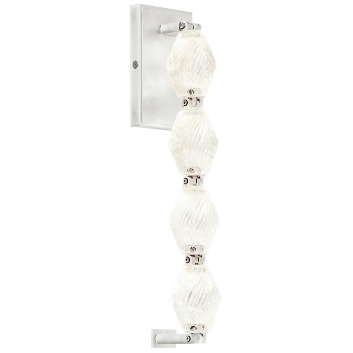 Collier 15 in. LED Wall Sconce 2700K Polished Nickel finish - Bees Lighting