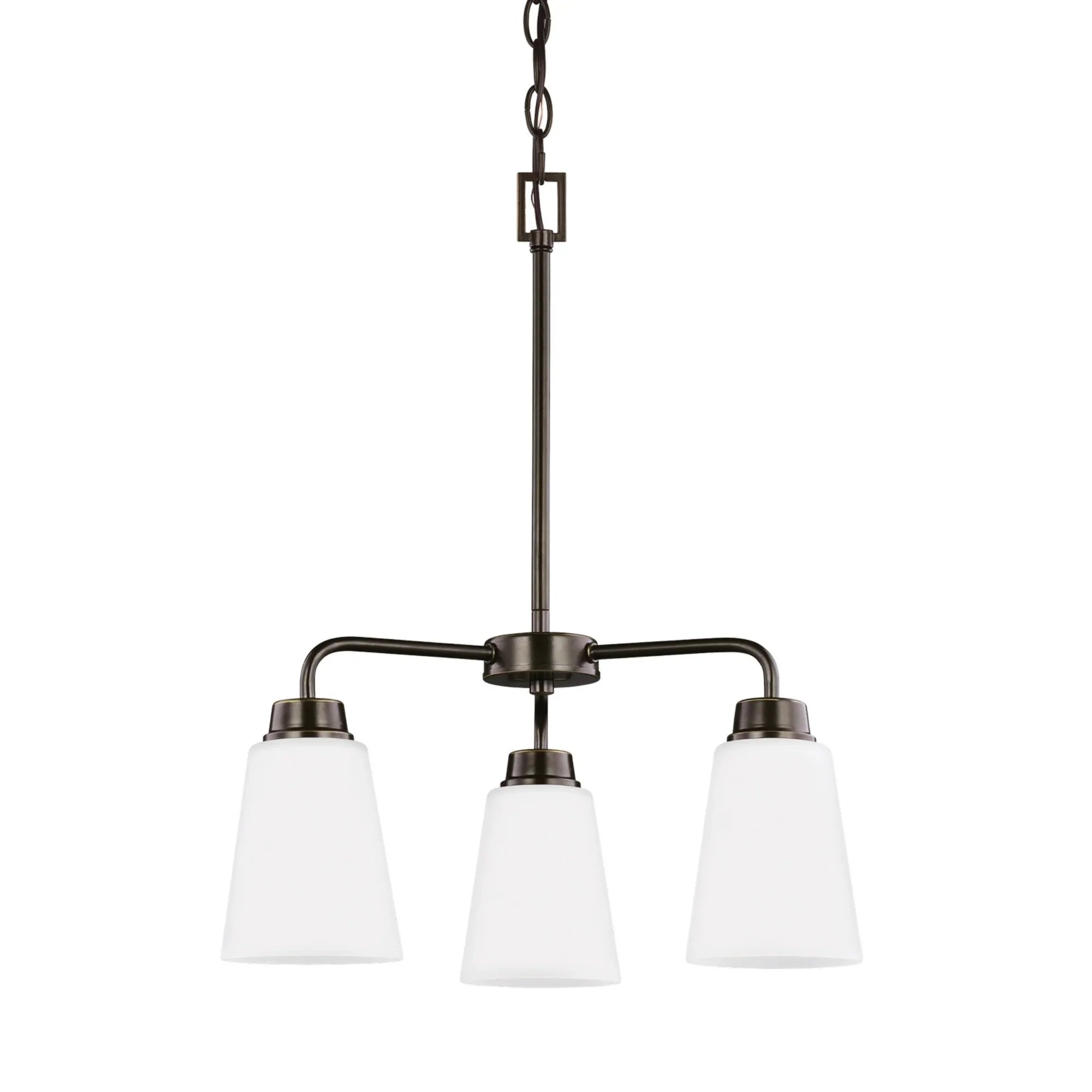Kerrville 18" 3-Light Chandelier, Bronze Finish - Bees Lighting