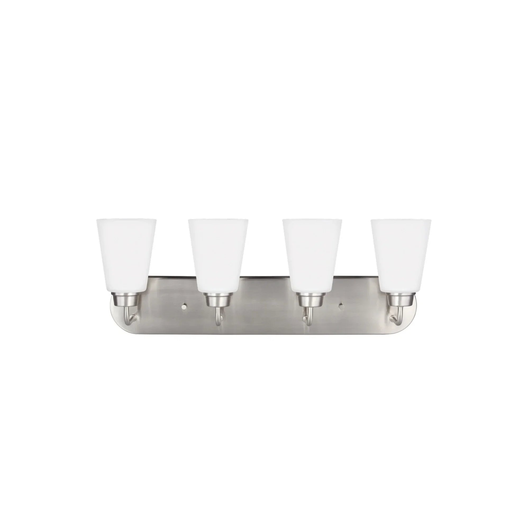 Kerrville 25" 4-Light Bathroom Vanity, Brushed Nickel Finish - Bees Lighting