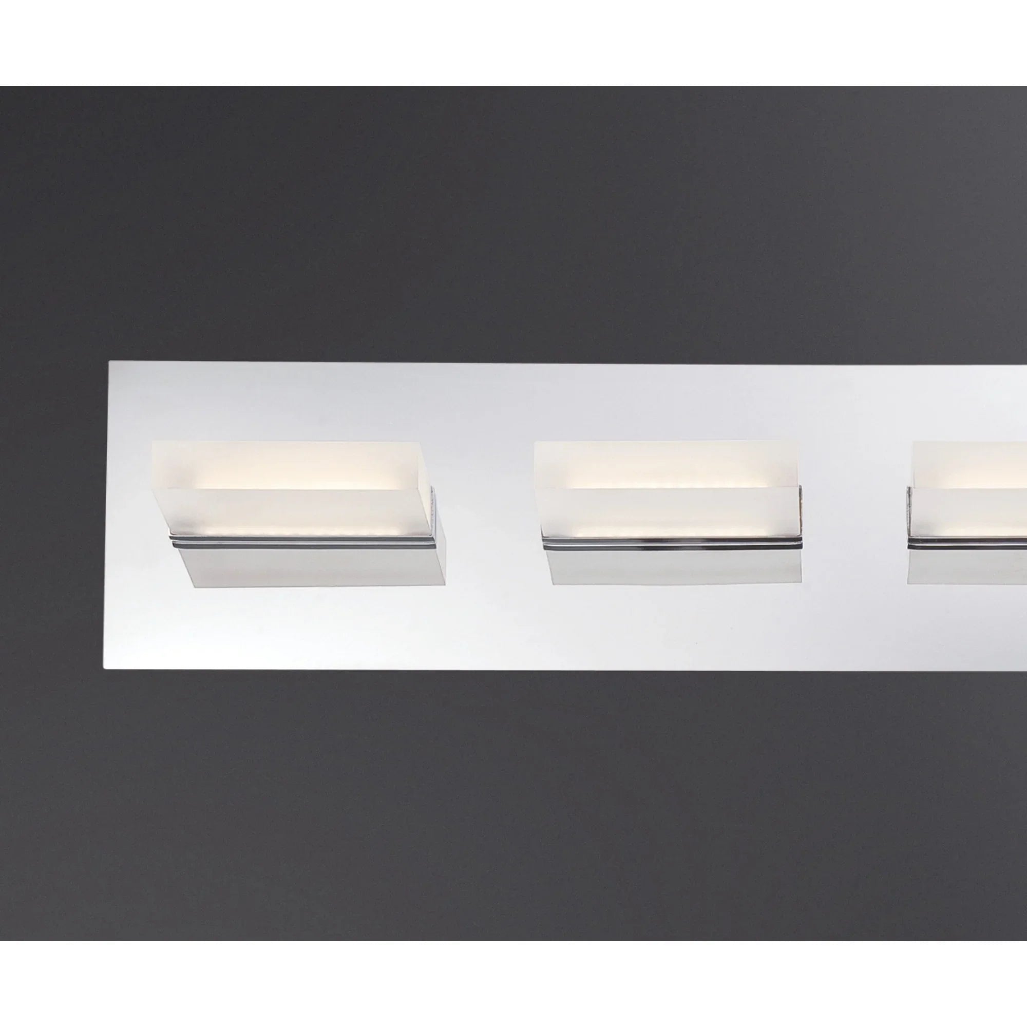 Olson 4-Light 24" LED Vanity, Chrome Finish - Bees Lighting