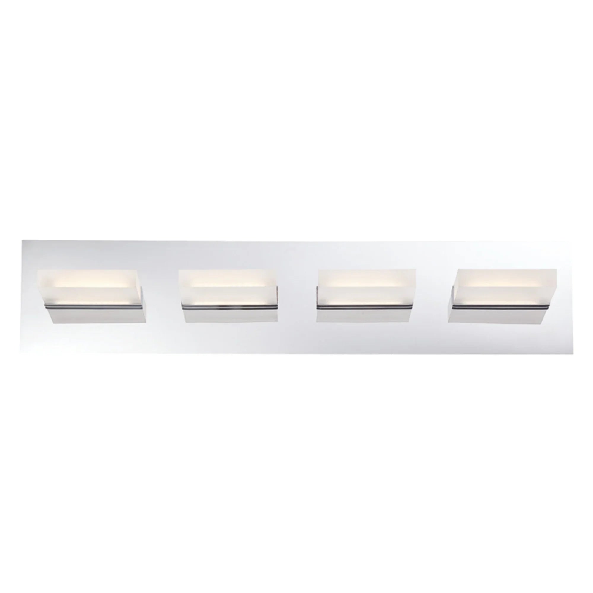 Olson 4-Light 24" LED Vanity, Chrome Finish - Bees Lighting