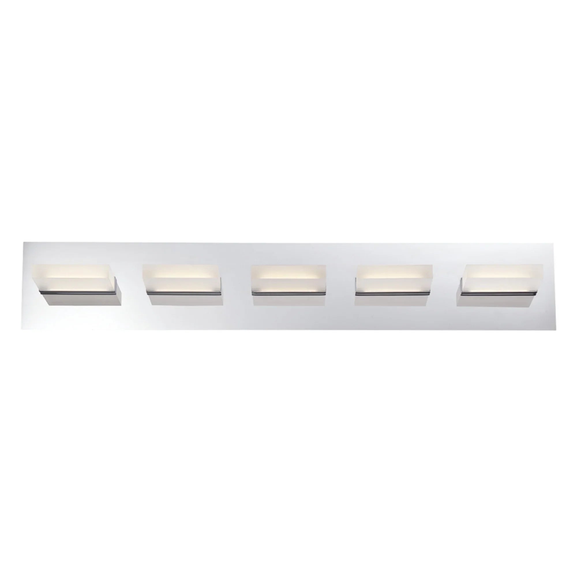 Olson 5-Light 30" LED Vanity, Chrome Finish - Bees Lighting
