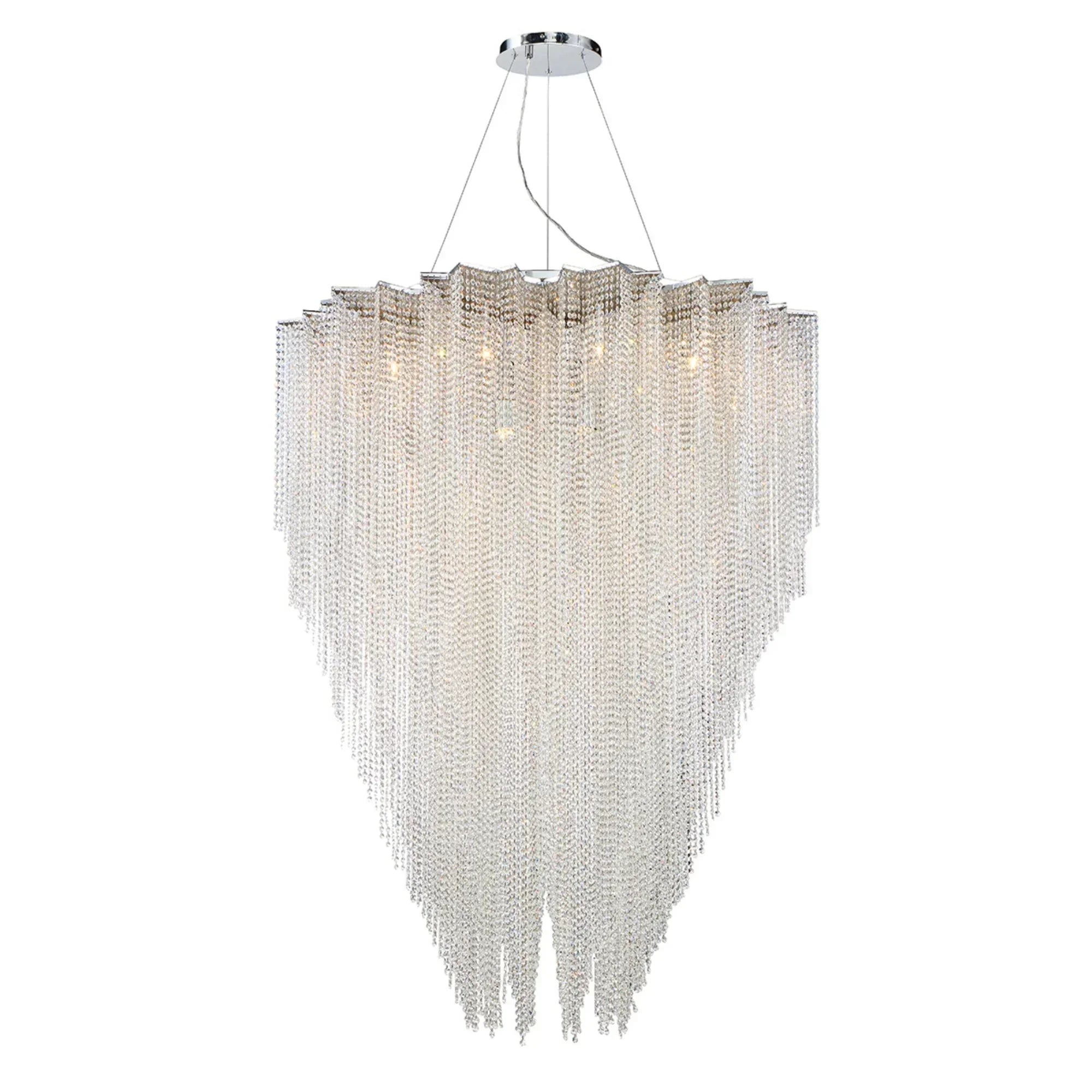 Cohen Chandelier Chrome Finish - Bees Lighting