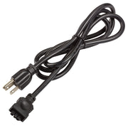 5ft 3-Prong Cord for 6U Under cabinet lights, Black - Bees Lighting