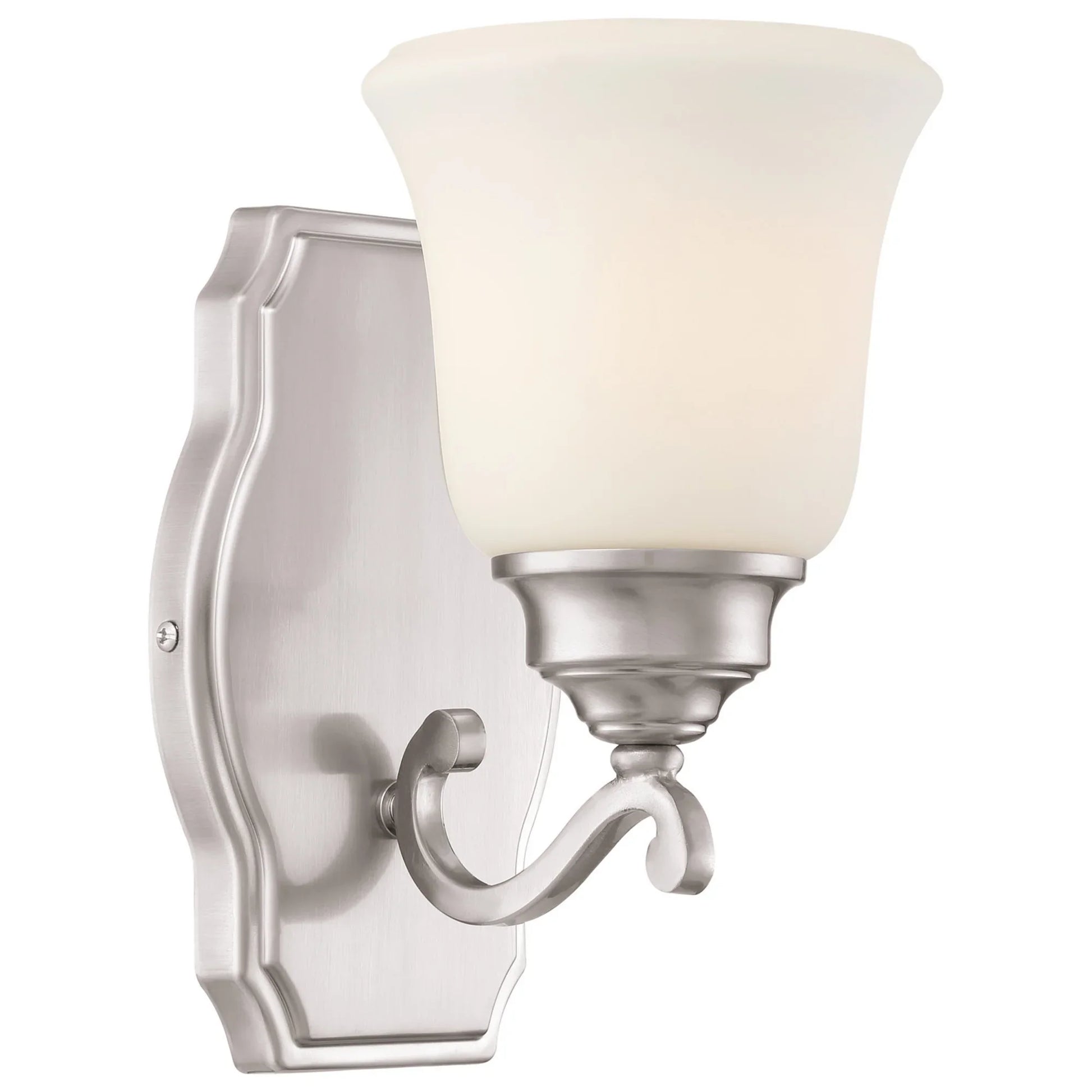Savannah Row 9" Bathroom Vanity Light, Brushed Nickel Finish - Bees Lighting