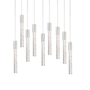 Magic 17" 9-Light LED Pendant, Polished Nickel Finish - Bees Lighting