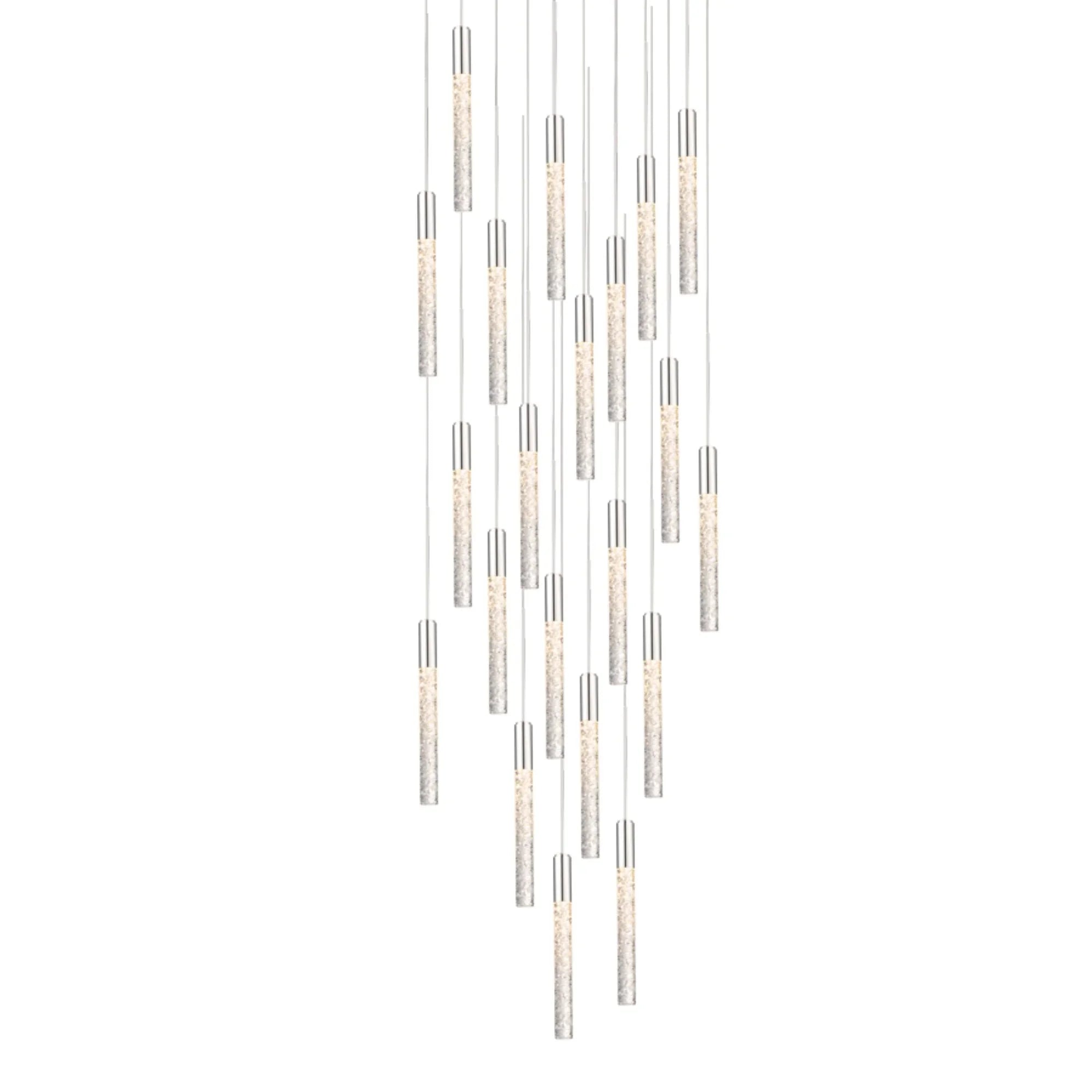 Magic 26" 21-Light LED Pendant, Polished Nickel Finish - Bees Lighting
