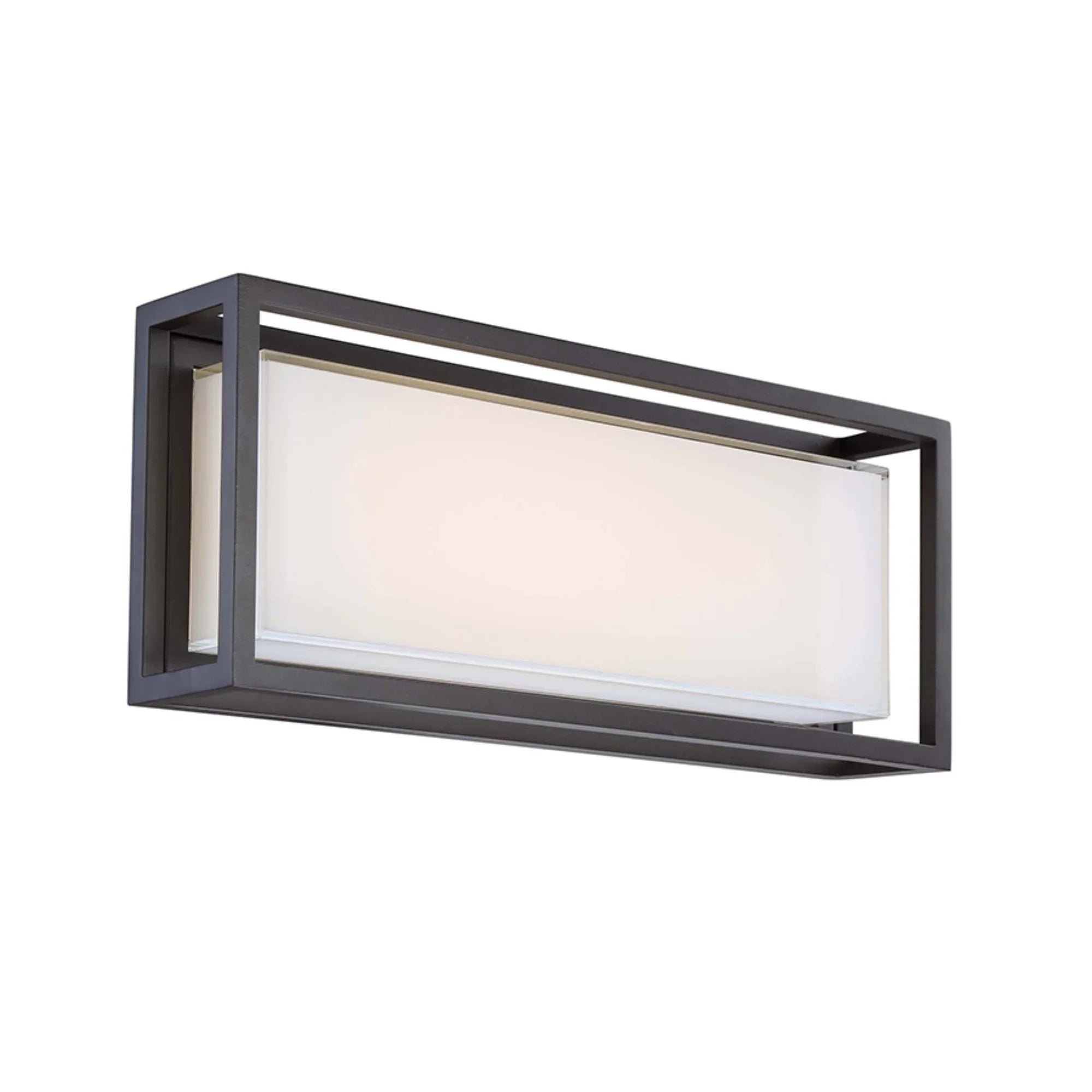Framed 20" LED Outdoor Wall Sconce, Bronze Finish - Bees Lighting