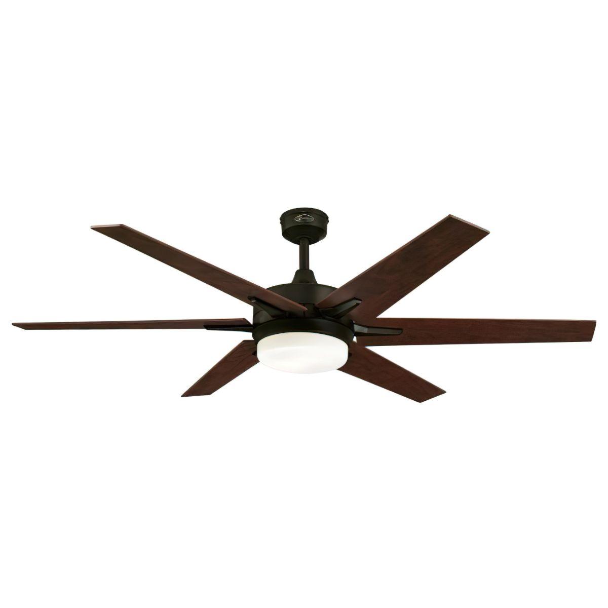 Cayuga 60 Inch Windmill Smart Ceiling Fan With Light And Remote, 6 Blades - Bees Lighting