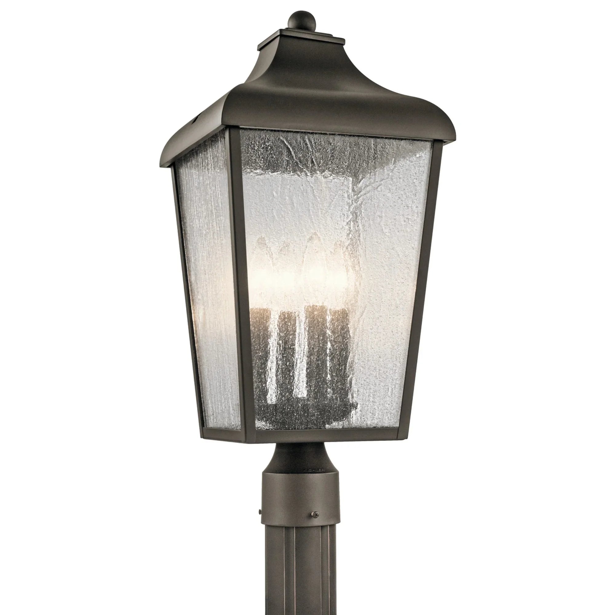 Forestdale 22" 4-Light Outdoor Post Light, Olde Bronze Finish - Bees Lighting