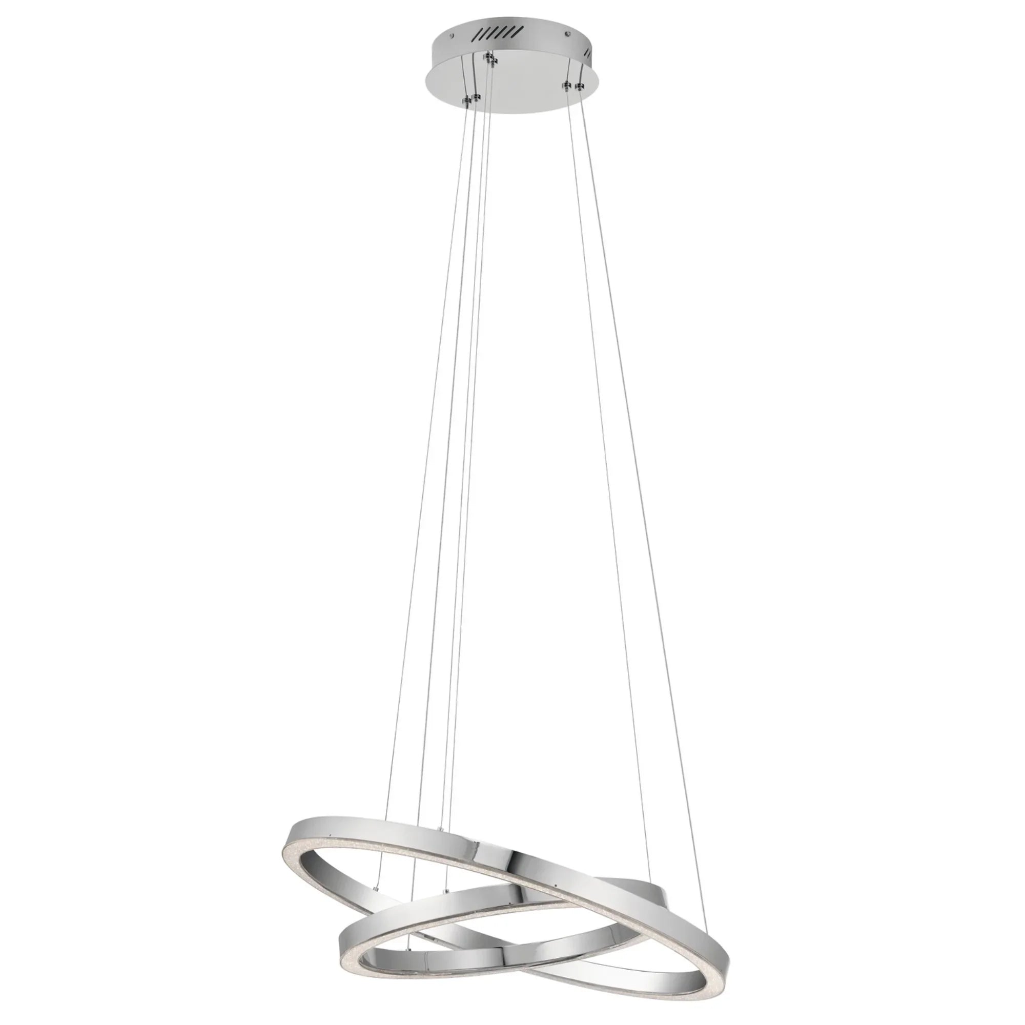 Opus 25" LED Chandelier, Chrome Finish - Bees Lighting