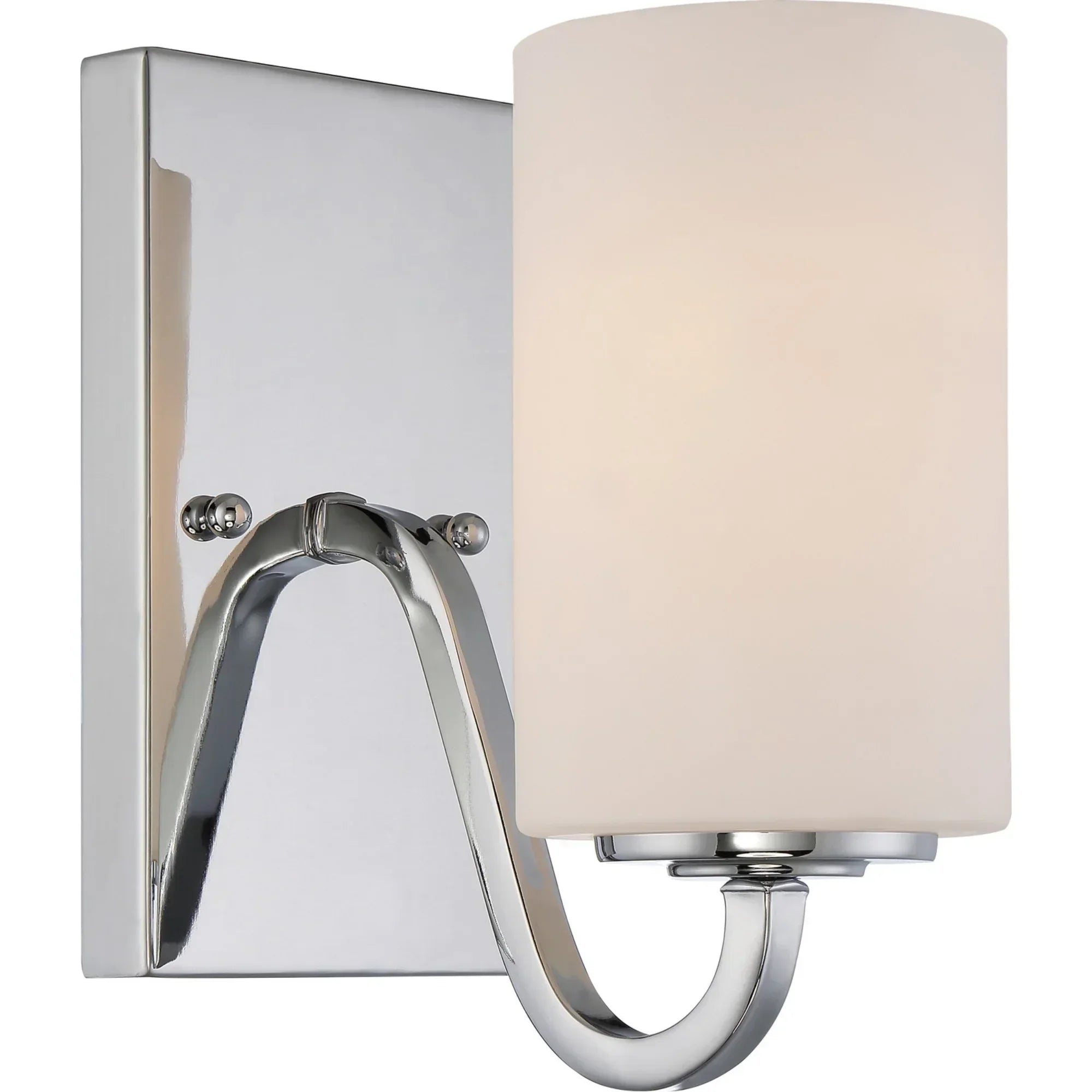 Willow Vanity Light, White Glass - Bees Lighting