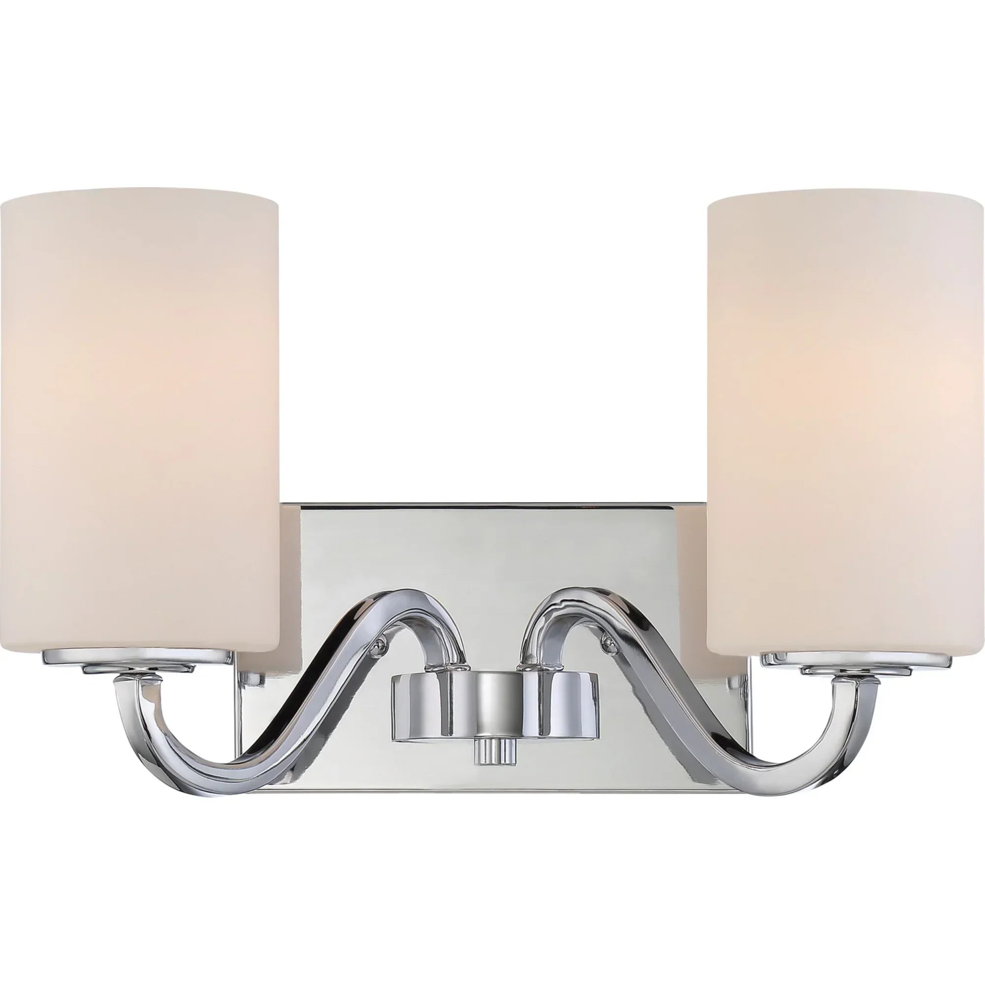 Willow Vanity Light, White Glass - Bees Lighting