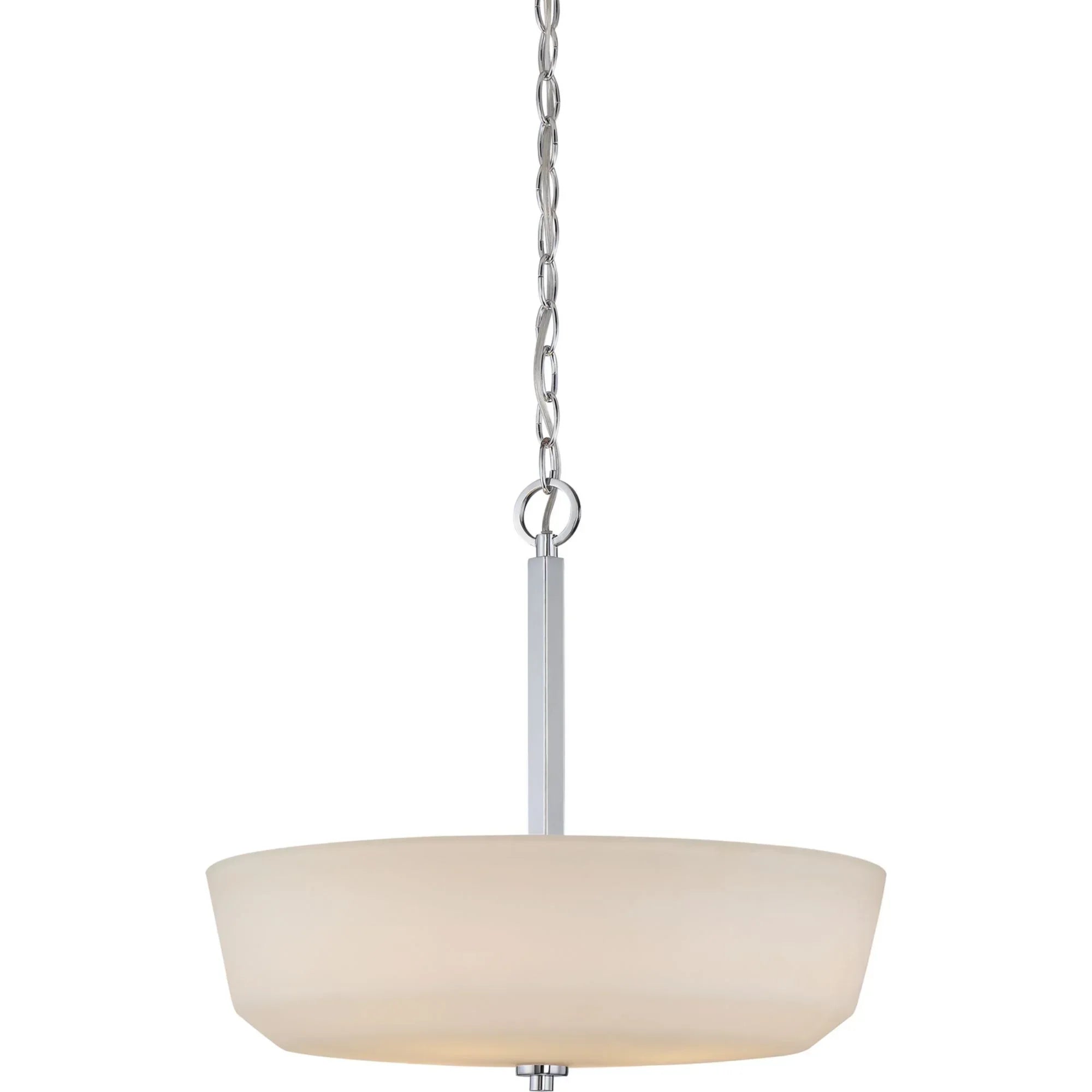Willow 18 in. 4 Lights Pendant Light, White Glass - Bees Lighting