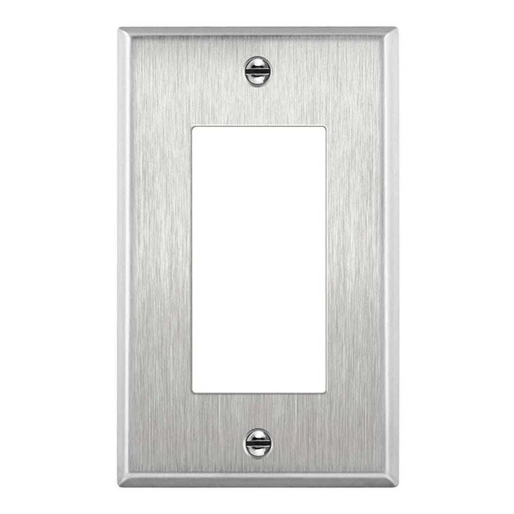 1-Gang Stainless Steel Decorator Wall Plate