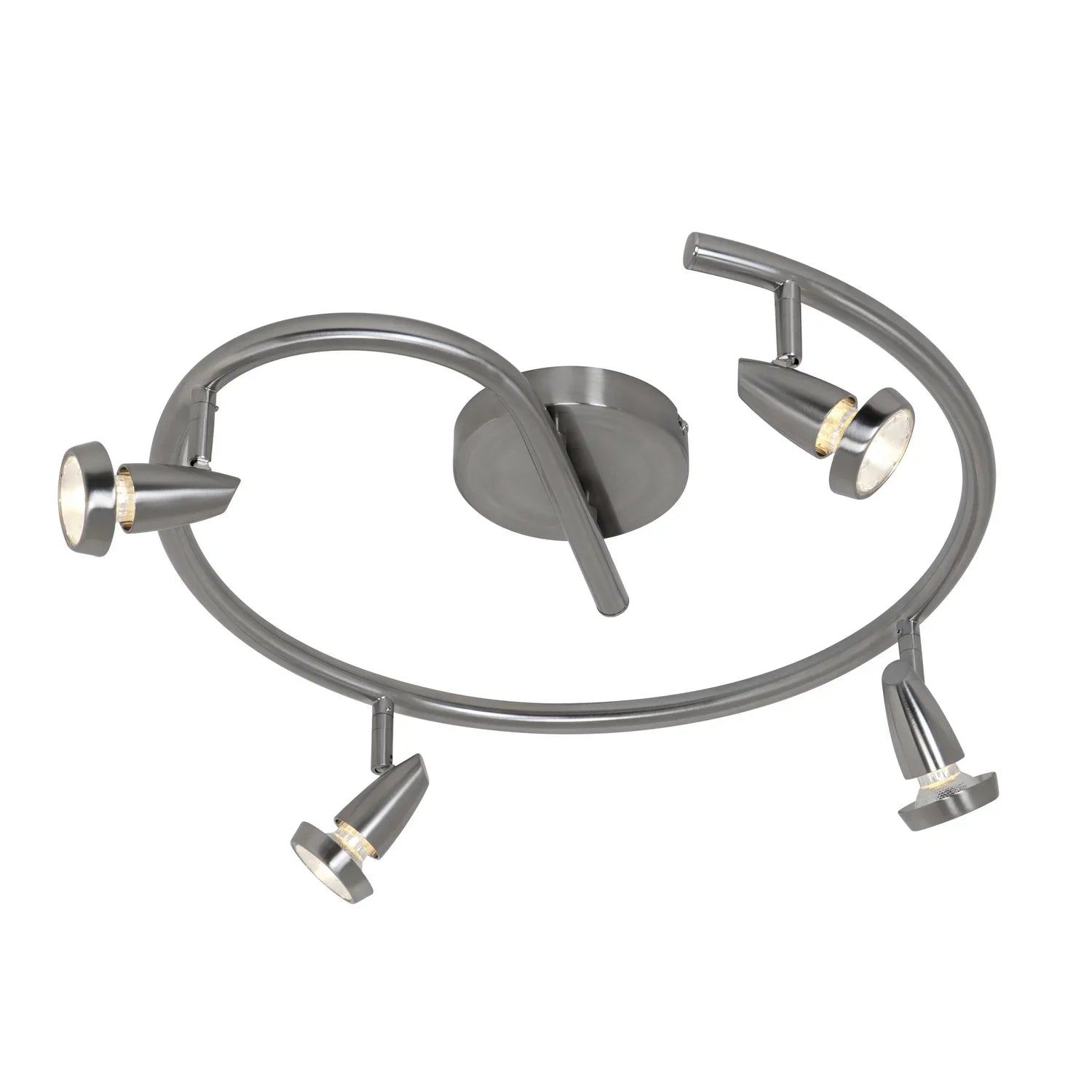 Mirage 18" Adjustable LED Track Rail, Brushed Steel Finish - Bees Lighting